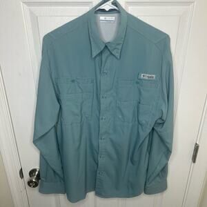 Columbia Men's Size Small Hiking Fishing Sport Shirt 100% Polyester Tamiami